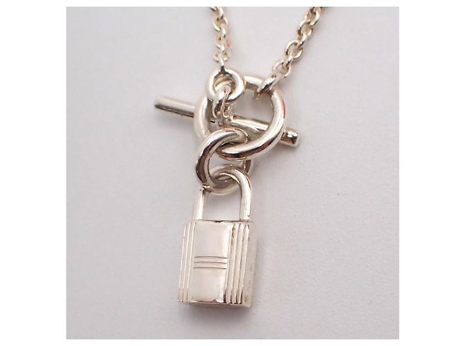 Hermès Collana Pendente Cadenas Kelly in Argento Sterling Hermes - vista 3