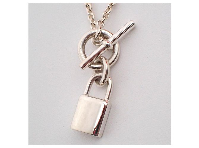 Hermès Collana Pendente Cadenas Kelly in Argento Sterling Hermes - vista 4