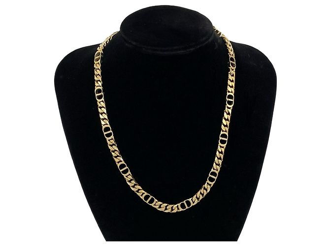 Collana Christian Dior D'oro Metallico - vista 2