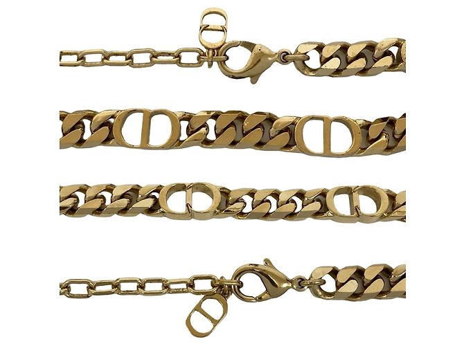 Collana Christian Dior D'oro Metallico - vista 3