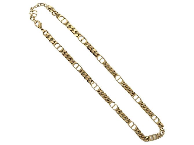 Collana Christian Dior D'oro Metallico - vista 4