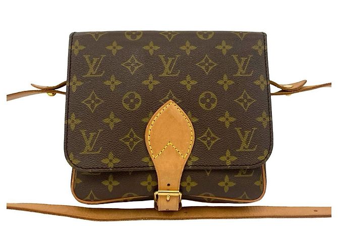 Borsa a Spalla Cartouchiere Monogram Louis Vuitton Marrone - vista 2