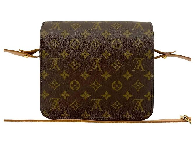 Borsa a Spalla Cartouchiere Monogram Louis Vuitton Marrone - vista 4