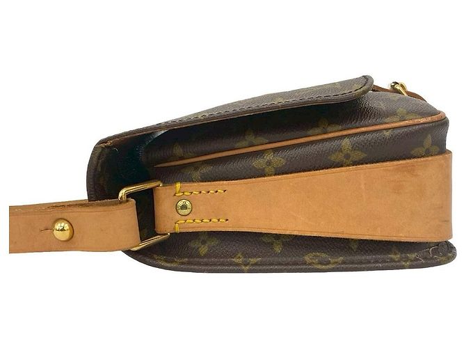 Borsa a Spalla Cartouchiere Monogram Louis Vuitton Marrone - vista 6