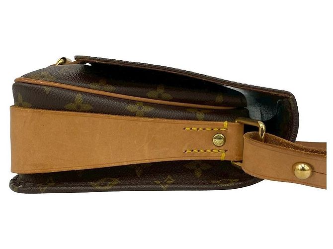 Borsa a Spalla Cartouchiere Monogram Louis Vuitton Marrone - vista 7