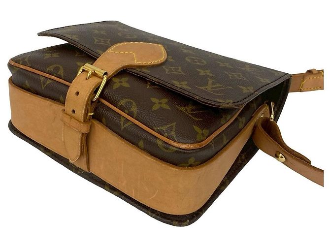 Borsa a Spalla Cartouchiere Monogram Louis Vuitton Marrone - vista 9