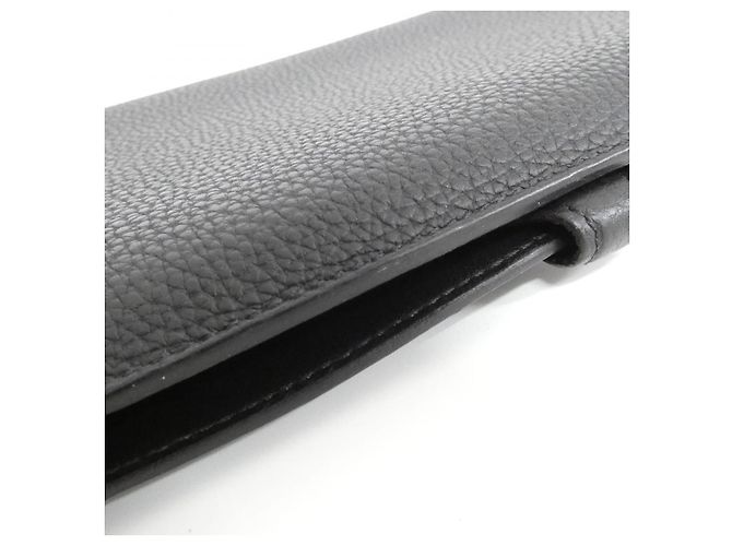 Portafoglio Lungo Dogon Duo Togo Hermès Nero - vista 3