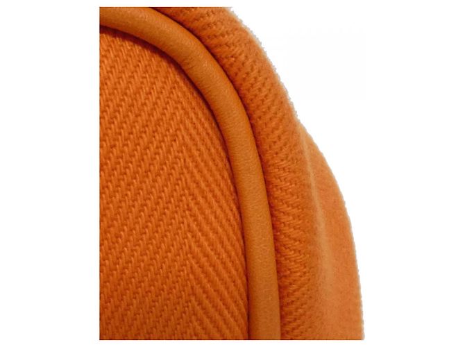 Bolso Hermès Valparaiso PM Toile Chevron Swift Naranja - vista 3