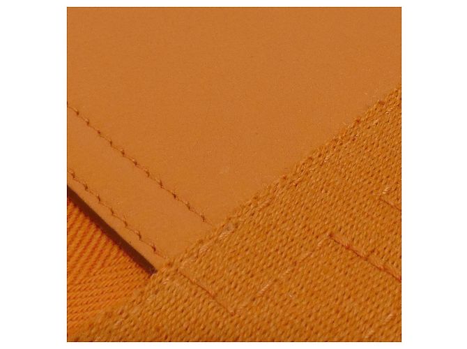 Bolso Hermès Valparaiso PM Toile Chevron Swift Naranja - vista 4