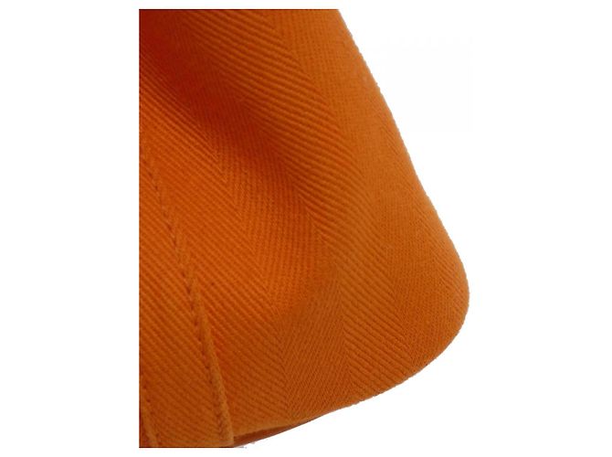 Bolso Hermès Valparaiso PM Toile Chevron Swift Naranja - vista 5