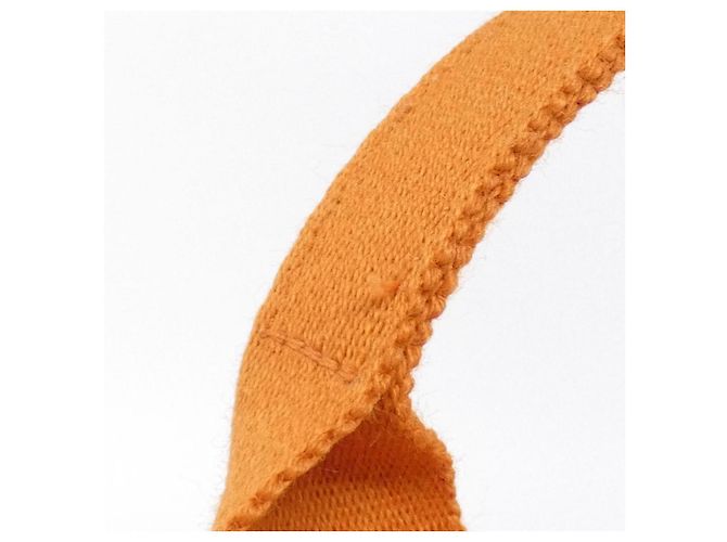 Bolso Hermès Valparaiso PM Toile Chevron Swift Naranja - vista 6