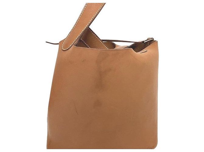 Borsa in pelle Picotin Lock PM di Hermès Marrone - vista 9