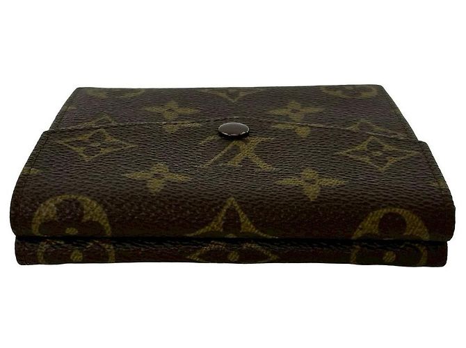 Portafoglio Billet Monogram Trifold Louis Vuitton Marrone - vista 4