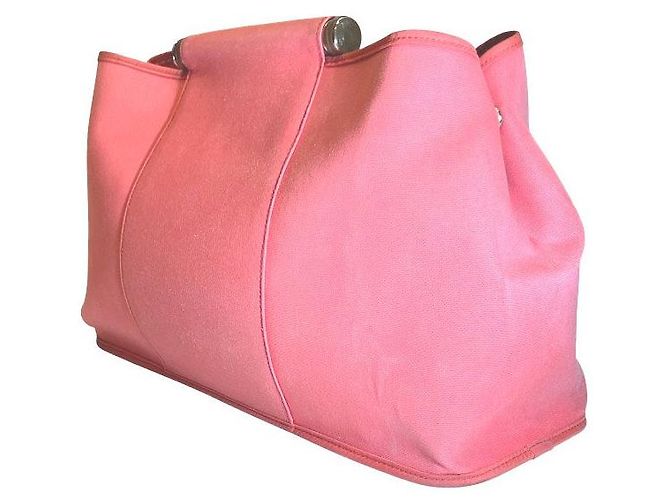 Borsa 2 in 1 Hermès Cabag Elan PM Toile Officier Rosa - vista 7