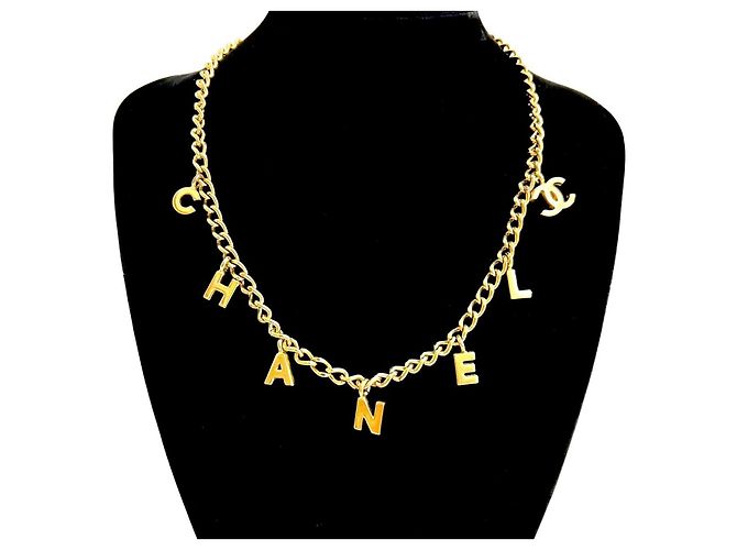 Collar Coco Mark de Chanel Dorado Metálico - vista 2