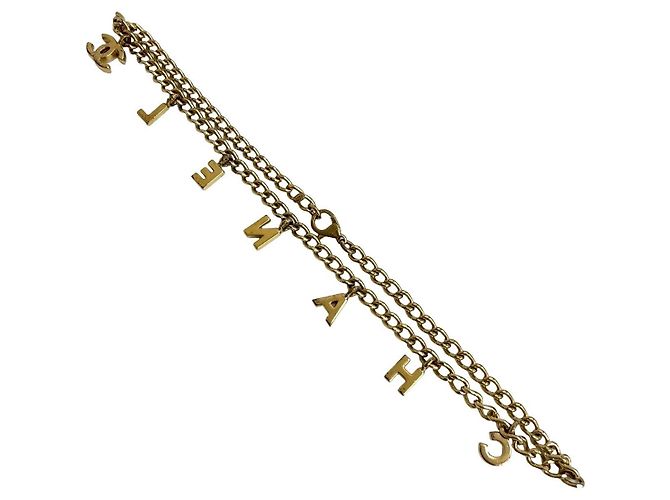 Collar Coco Mark de Chanel Dorado Metálico - vista 6