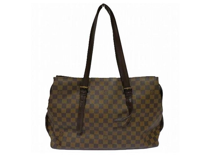 Borsa 2 in 1 Chelsea Damier Louis Vuitton Marrone - vista 2