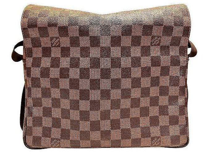 Borsa a Spalla Naviglio Damier Louis Vuitton Marrone - vista 2