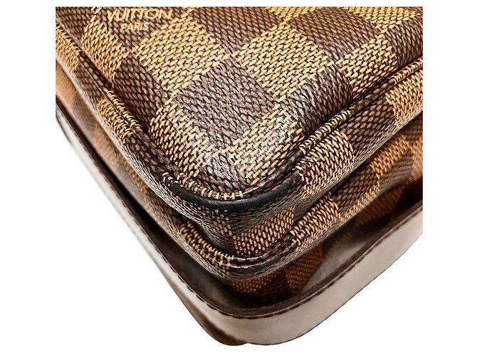 Borsa a Spalla Naviglio Damier Louis Vuitton Marrone - vista 5