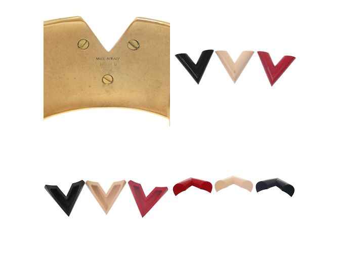 Bracciale Cuff Essential V Colorama di Louis Vuitton D'oro - vista 6