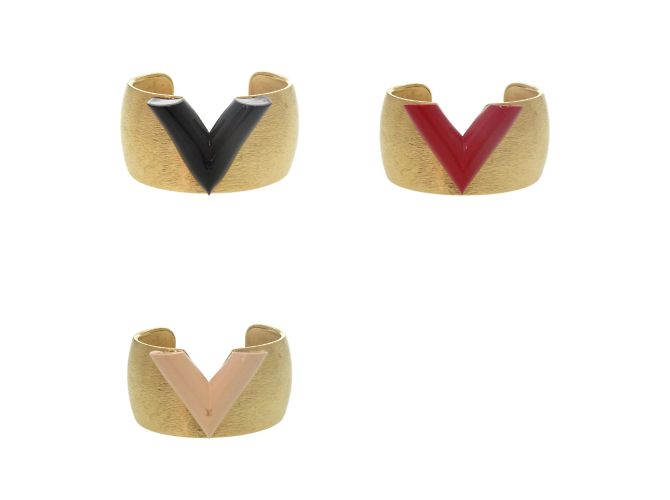 Bracciale Cuff Essential V Colorama di Louis Vuitton D'oro - vista 7