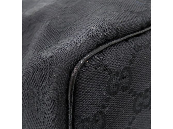 Borsa Vanity in Tela GG Nera di Gucci Nero - vista 6