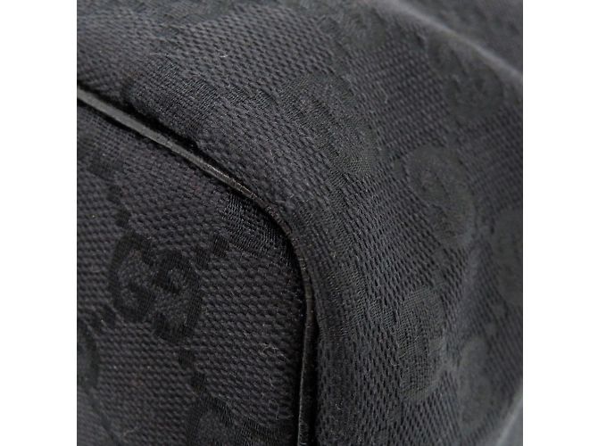 Borsa Vanity in Tela GG Nera di Gucci Nero - vista 7
