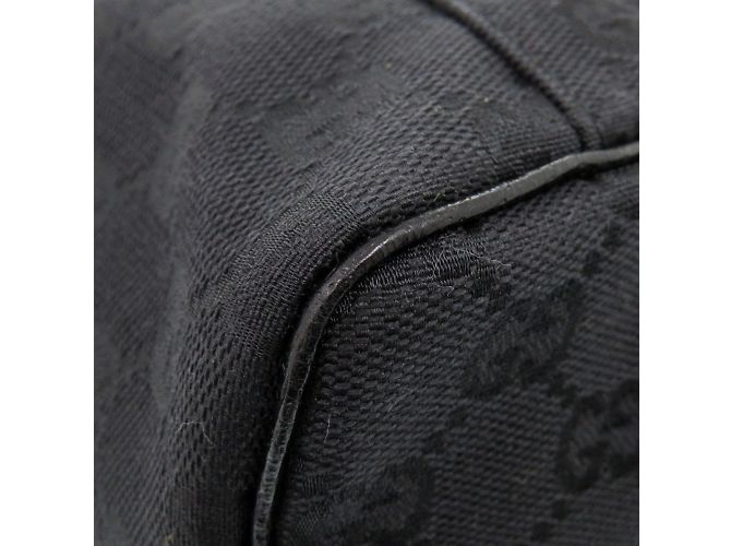 Borsa Vanity in Tela GG Nera di Gucci Nero - vista 8