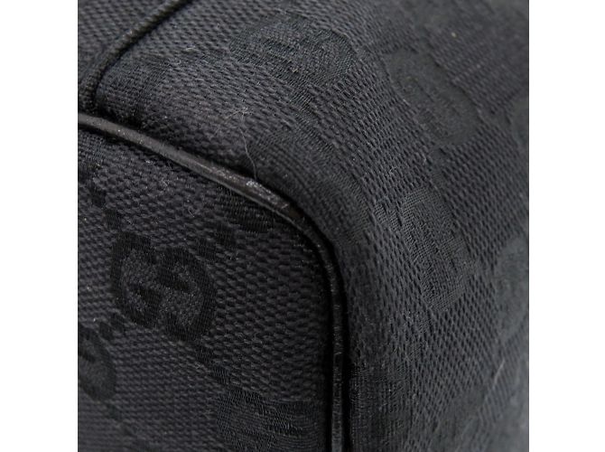 Borsa Vanity in Tela GG Nera di Gucci Nero - vista 9