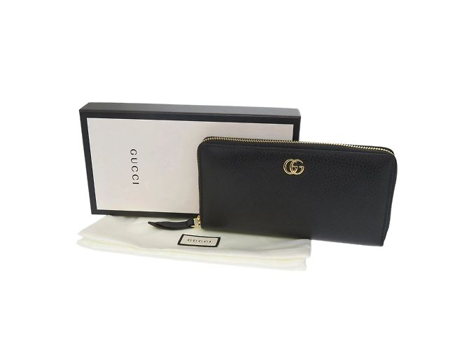 Cartera Larga GG Marmont de Gucci Negro - vista 2