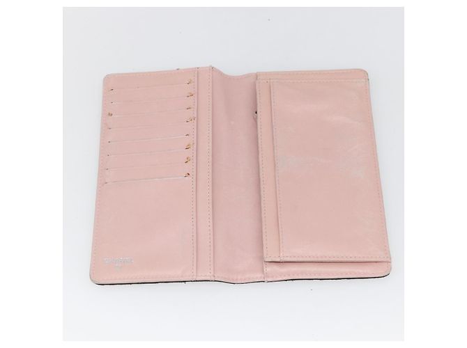 Chanel Vintage CC Bifold Wallet Leather Long Black - view 5