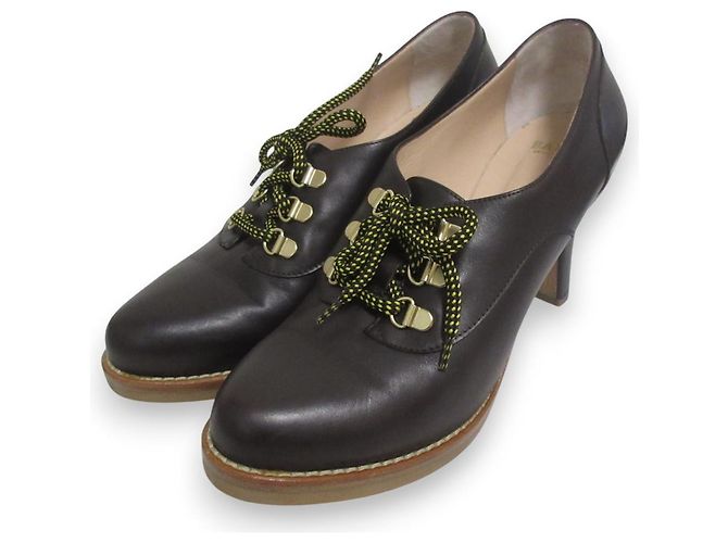 Bally Leder Loafer Pumps Braun - Ansicht 2