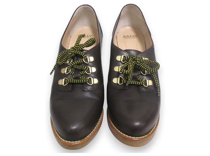 Bally Leder Loafer Pumps Braun - Ansicht 4