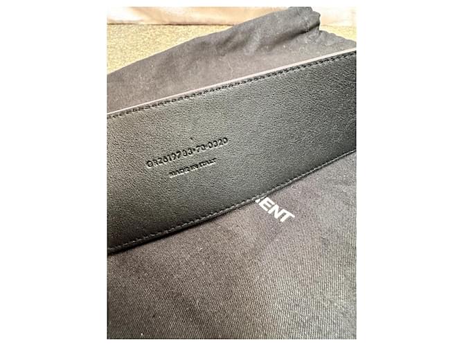 Cintura Saint Laurent Python Rosso Bordeaux Bordò - vista 7
