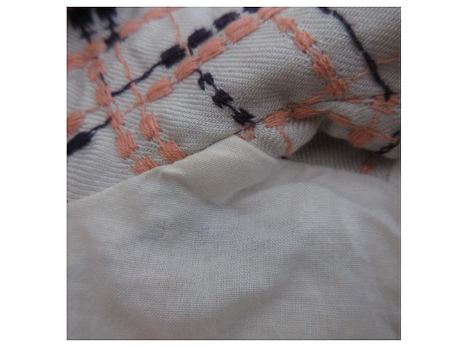 Autre Marque Abrigo midi bordado Sally Scott Beige - vista 11