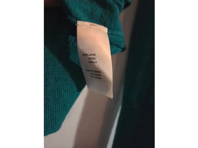 Rodier Pullover Smaragdgrün V Ausschnitt aus Wolle - Ansicht 4