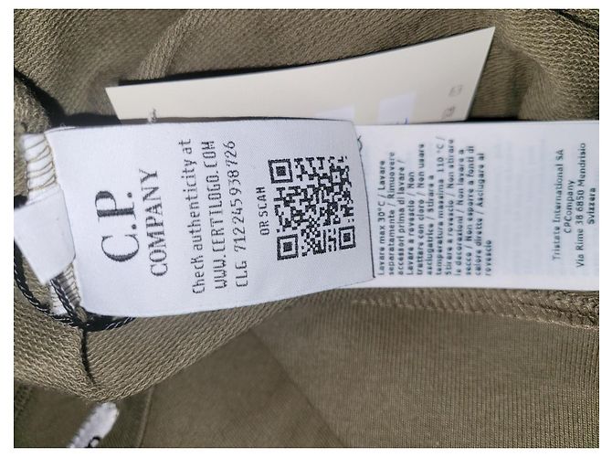 Cp Company Herren Sweatshirt in zwei Farben Khaki - Ansicht 10