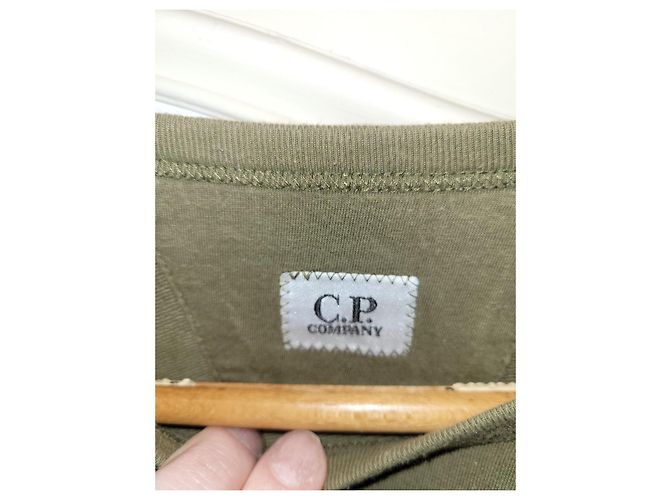 Cp Company Herren Sweatshirt in zwei Farben Khaki - Ansicht 12