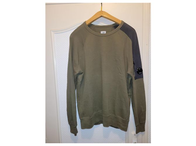 Cp Company Herren Sweatshirt in zwei Farben Khaki - Ansicht 2