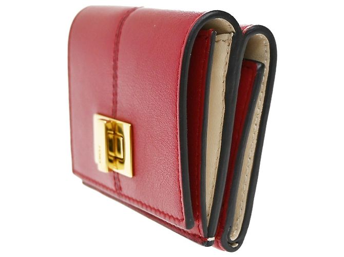 Fendi Peekaboo Leder Long Rot - Ansicht 3