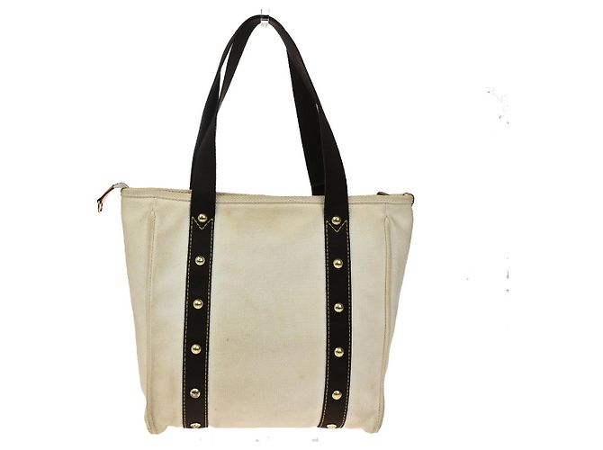 Louis Vuitton Antigua Tote aus Canvas MM Weiß - Ansicht 2