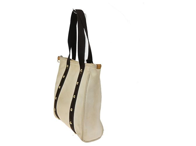 Louis Vuitton Antigua Tote aus Canvas MM Weiß - Ansicht 4