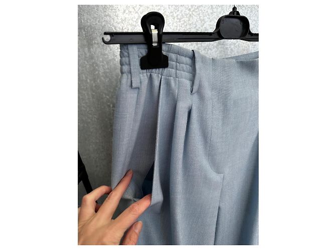 Calça Indress Azul de Lã - vista 3