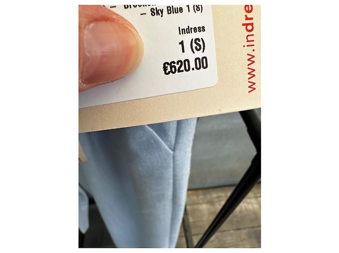 Calça Indress Azul de Lã - vista 5