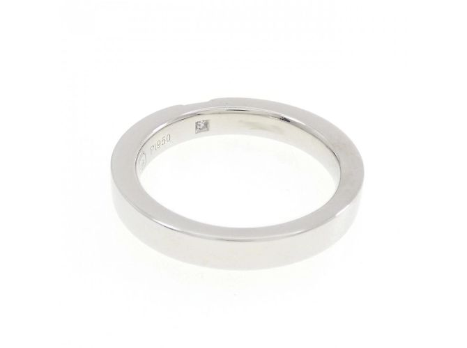 Harry Winston Prinzessschliff Platinbandring - Ansicht 3
