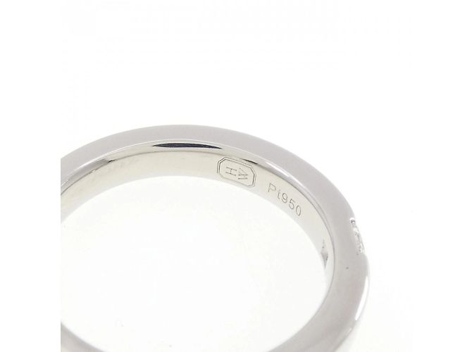 Harry Winston Prinzessschliff Platinbandring - Ansicht 4