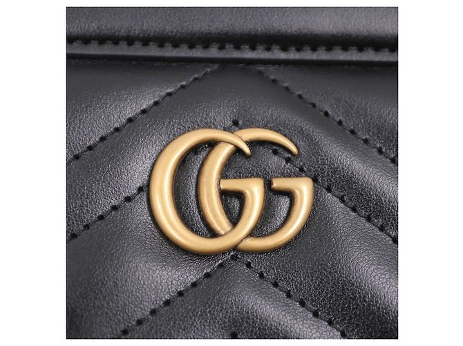 Gucci Borsa a mano Marmont Nero - vista 6