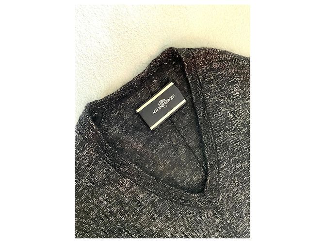 Pulôver By Malene Birger Preto e Prateado de Lã Prata - vista 5