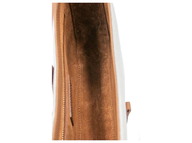 Saint Laurent Borsa Hobo Le 5 A 7 Beige in Pelle - vista 2
