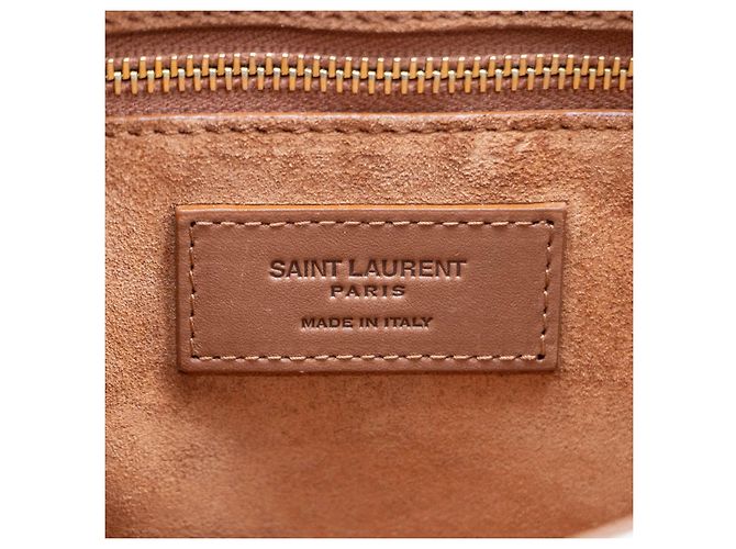 Saint Laurent Borsa Hobo Le 5 A 7 Beige in Pelle - vista 3